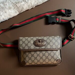Gucci Beige Monogram Belt Bag